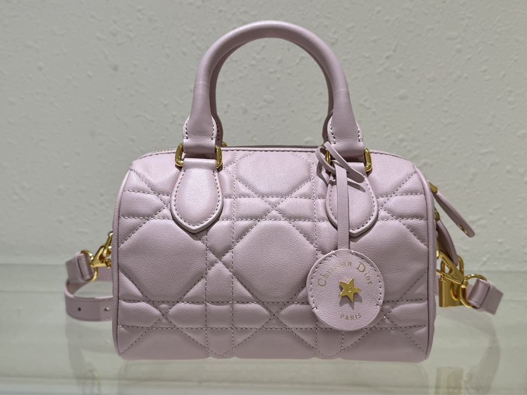 Dior Groove 20 Bag Pale Pink Macrocannage Calfskin